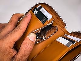 Tun Generation Leather Zipper wallet Zip Around Wallet